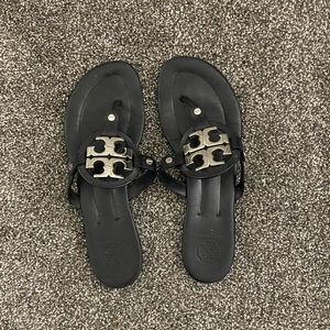 Tory Burch Miller Metal-Logo Sandal